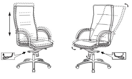 Кресло компьютерное Бюрократ T-9927SL, кожа, слоновая кость