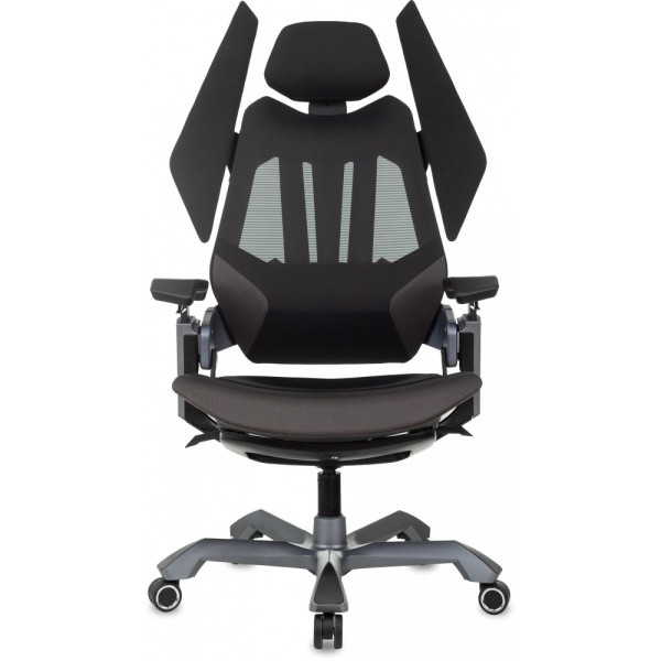 Кресло игровое Knight Aero, ткань, пластик, черный Кресло игровое Knight Aero, ткань, пластик, черный