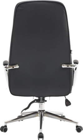 Кресло компьютерное EVERPROF Vesta экокожа, черный, крестов. хром