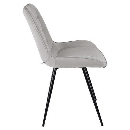 Стул Бюрократ "CH-K2_4", ткань, светло-серый, металл, комплект 4 штуки