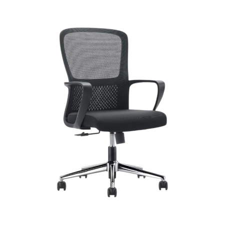 Кресло компьютерное SitZone U-069B, сетка, ткань, черный