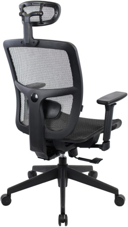 Кресло компьютерное EVERPROF Dublin сетка, черный, крестов. пластик