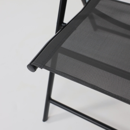 Кресло садовое AksHome CATANIA, ткань, серый, черный