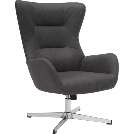 Кресло мягкое EVERPROF Apple, ткань, темно-серый