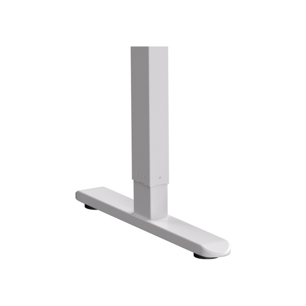 Стол с электроприводом WellDesk Basic 1300x675х18, белый, дуб бардолино натуральный