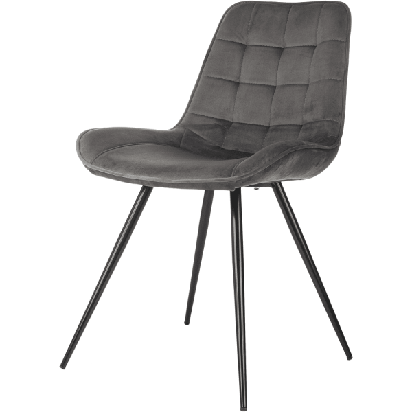 Стул Бюрократ "CH-K2_2", ткань, темно-серый, металл, комплект 2 штуки