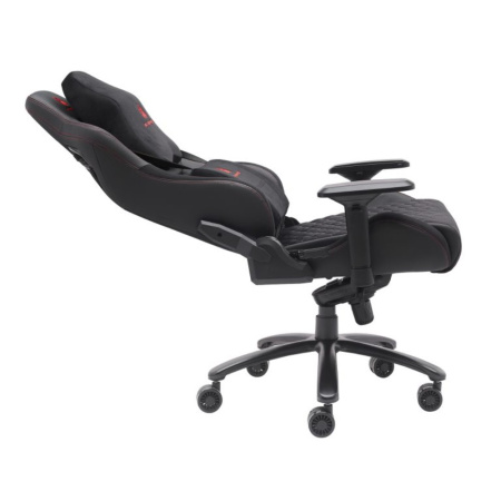 Игровое компьютерное кресло EVERPROF Puma, ткань, экокожа, металл, черный Игровое компьютерное кресло EVERPROF Puma, ткань, экокожа, металл, черный