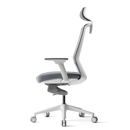 Кресло компьютерное Bestuhl J1, рама белая, серый Кресло компьютерное Bestuhl J1, рама белая, серый
