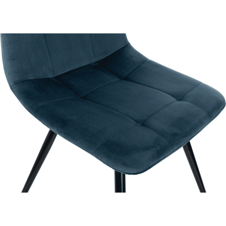 Стул Бюрократ "CH-K1_4", ткань, синий, металл, комплект 4 штуки