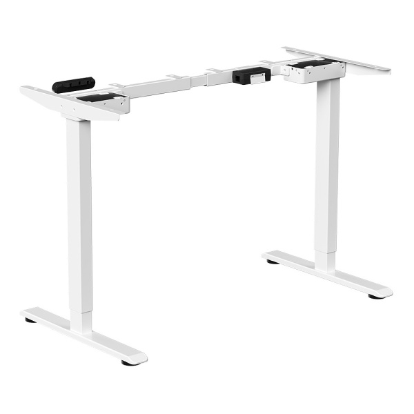 Стол с электроприводом WellDesk Prime, 1300x675х18 мм, белый, сосна аланд полярная