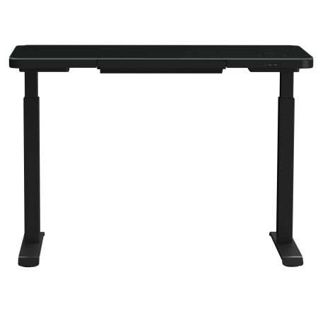 Стол двухмоторный AOKE AK-GT10-YZF2-B со столешницей из закаленного стекла, черный