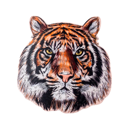 Пазл деревянный "Тигр", разноцветный