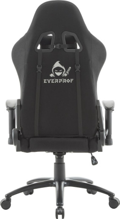 Кресло игровое EVERPROF Ghost ткань, черный, крестов. металл