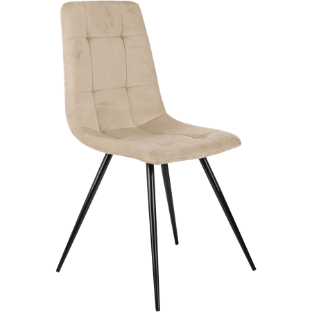 Стул Бюрократ "CH-K1_4", ткань, бежевый, металл, комплект 4 штуки