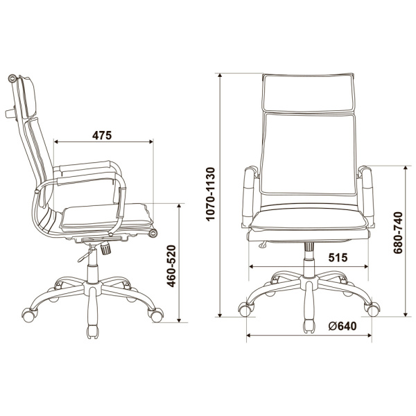 Кресло компьютерное Бюрократ CH-993/ivory, слоновая кость