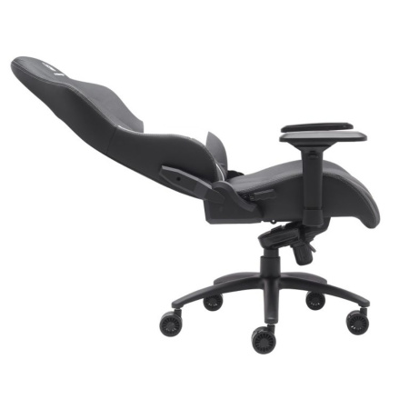 Игровое компьютерное кресло EVERPROF Jaguar, экокожа, металл, черный, белый