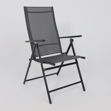 Кресло садовое AksHome CATANIA, ткань, серый, черный