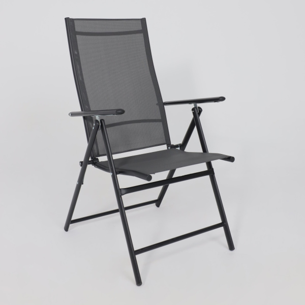 Кресло садовое AksHome CATANIA, ткань, серый, черный Кресло садовое AksHome CATANIA, ткань, серый, черный