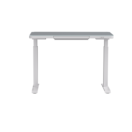 Стол двухмоторный AOKE AK-GT10-YZF2-W со столешницей из закаленного стекла, белый