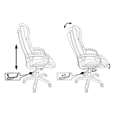 Кресло компьютерное Бюрократ CH-824/LBLACK, черный