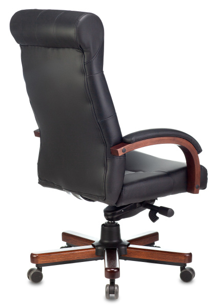 Кресло компьютерное Бюрократ T-9928WALNUT/BLACK, черный Кресло компьютерное Бюрократ T-9928WALNUT/BLACK, черный