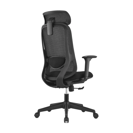 Кресло компьютерное SitZone U-090A, сетка, ткань, пластик, черный