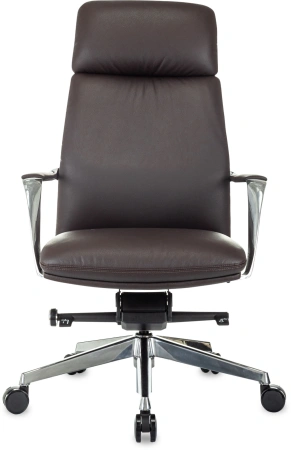 Кресло компьютерное Бюрократ VEGA, кожа, коричневый