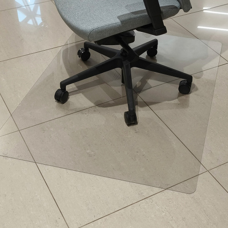 Коврик напольный защитный под кресло 1200x900x2 мм, прозрачный