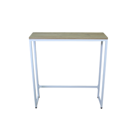 Стол консольный RION ALLERD, белый муар, Дуб Нокс