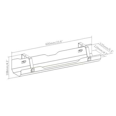 Лоток для проводов Cable Tray BLACK, черный