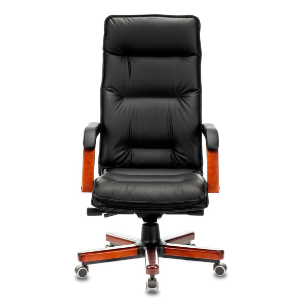 Кресло компьютерное Бюрократ T-9927WALNUT/BLACK, черный Кресло компьютерное Бюрократ T-9927WALNUT/BLACK, черный