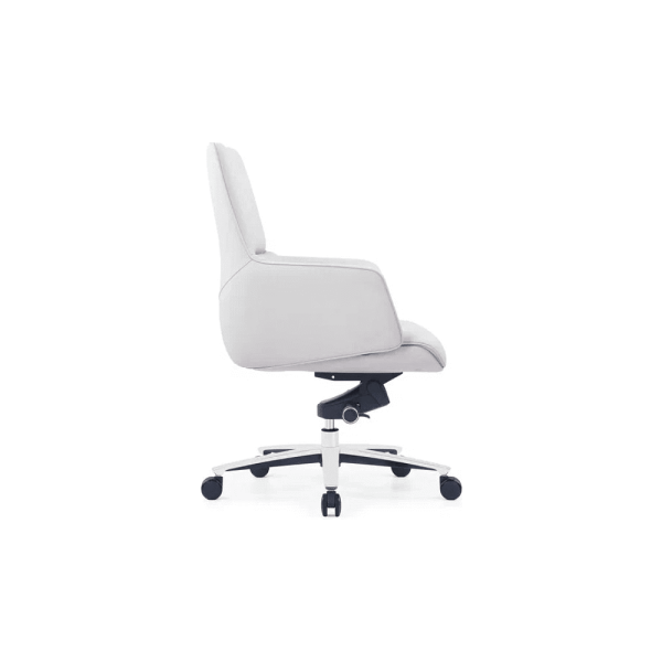 Кресло для руководителя SitZone CH-500B, кожа, алюминий, белый, -30%