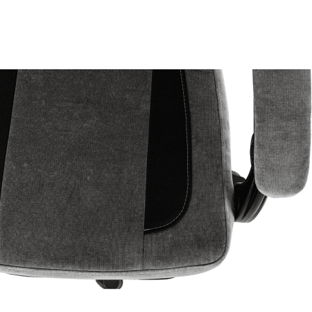 Кресло игровое Бюрократ Knight "Custom/F GR", ткань, пластик, серый, черный