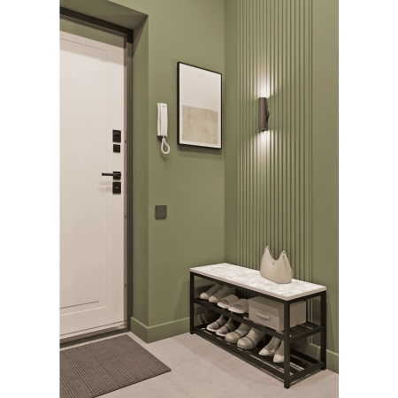 Обувница ALLERD 2 RION, черный муар, 830х320х450, Энигма