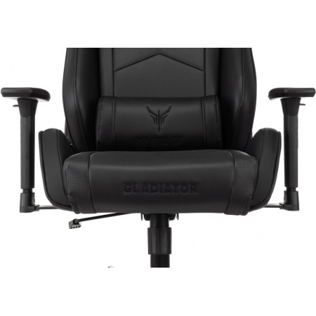 Кресло игровое Бюрократ Knight Gladiator, экокожа, металл, черный Кресло игровое Бюрократ Knight Gladiator, экокожа, металл, черный