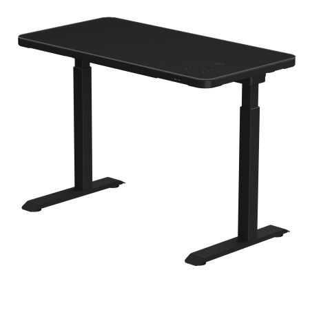 Стол двухмоторный AOKE AK-GT10-YZF2-B со столешницей из закаленного стекла, черный