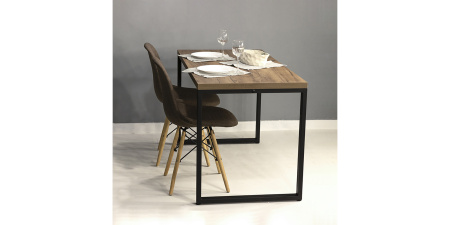 Стол письменный Лофт Каир, черный, табачный крафт Стол письменный Лофт Каир, черный, табачный крафт