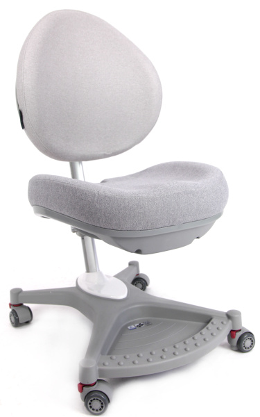 Кресло детское SingBee Cobee 138, ткань, серый, пластик, корпус серый, подставка для ног, с чехлом серым