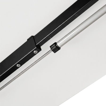 Стол с электроприводом двухмоторный Fit Focus Space Dual (720-1200 мм), черный/Белый альпийский (регулируемый по высоте каркас арт. 9220296 и столешница арт. 9197776)