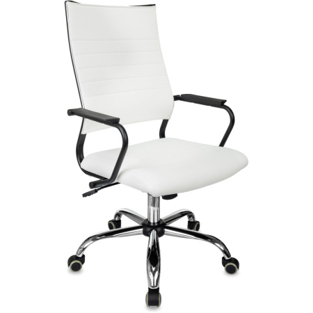 Кресло компьютерное Бюрократ CH BALANCE SL Line, экокожа, белый