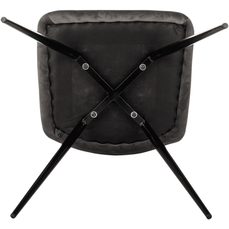 Стул Бюрократ "CH-K1_2", ткань, тёмно-серый, металл, комплект 2 штуки