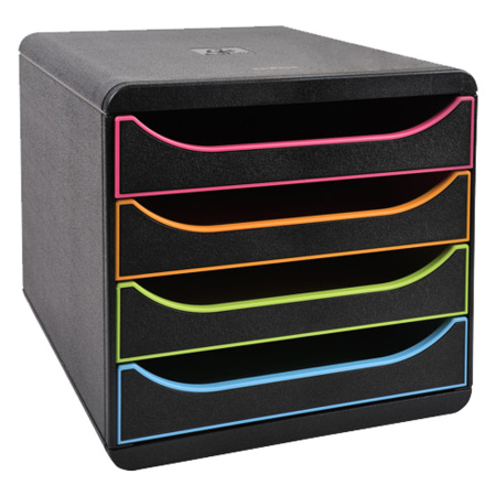 Блок из 4 лотков закрытый "BlackOffice Big Box Plus", 347x278x267 мм