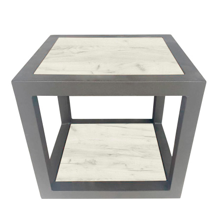 Полка навесная Millwood квадратная, дуб белый крафт