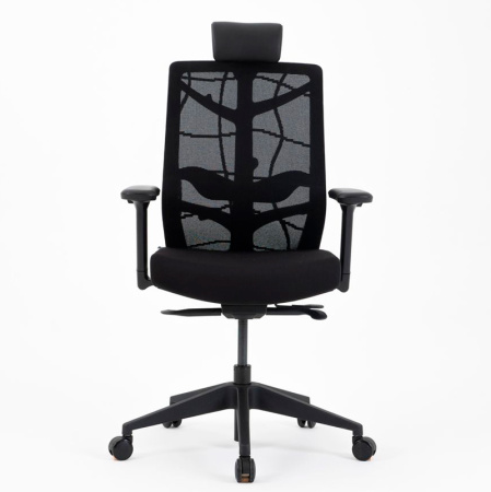 Кресло компьютерное Chair Meister Nature II Slider, черная обивка, черный каркас