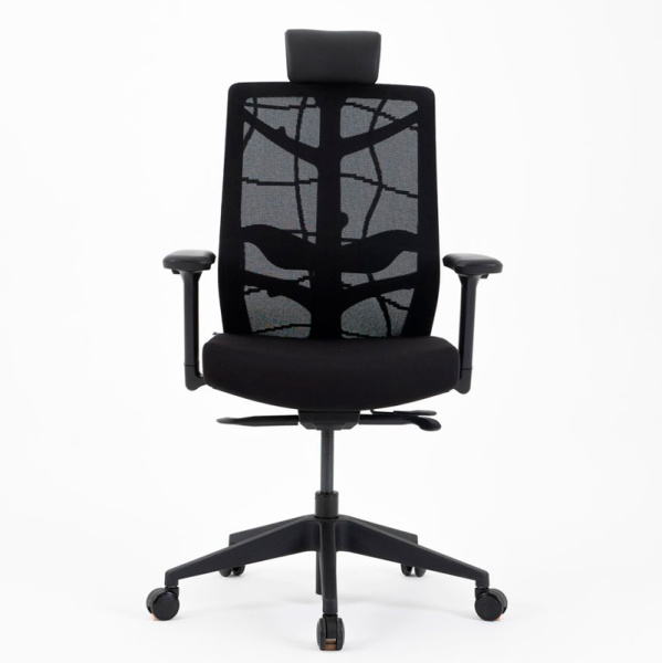 Кресло компьютерное Chair Meister Nature II Slider, черная обивка, черный каркас