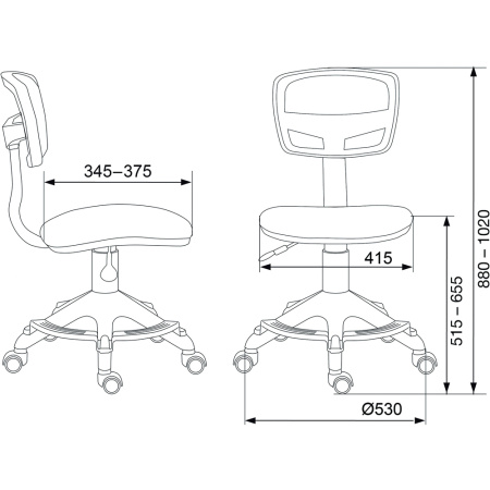 Детское компьютерное кресло Бюрократ CH-299-F, оранжевый бэнг Детское компьютерное кресло Бюрократ CH-299-F, оранжевый бэнг
