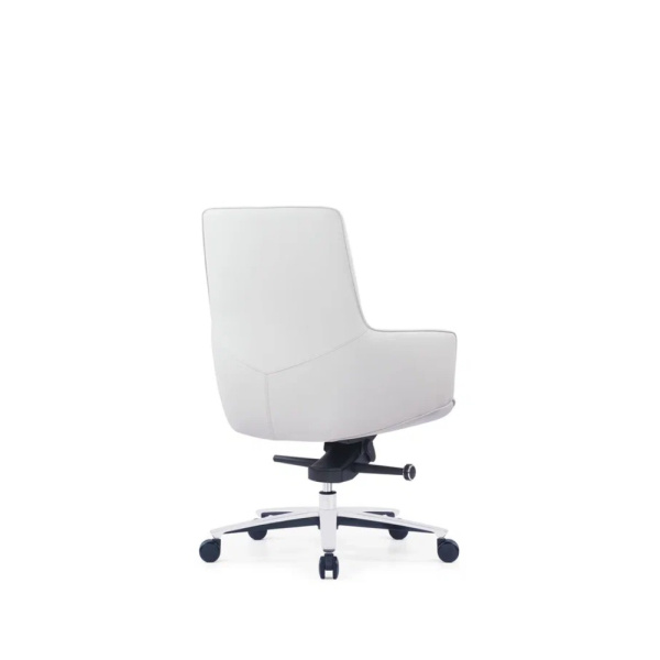 Кресло компьютерное SitZone CH-500B, кожа, алюминий, белый