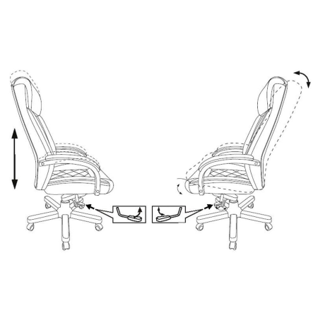 Кресло компьютерное Бюрократ T-9924WALNUT, черный Кресло компьютерное Бюрократ T-9924WALNUT, черный