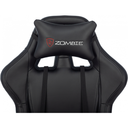 Кресло игровое Zombie GAME TETRA, экокожа, пластик, черный, карбон
