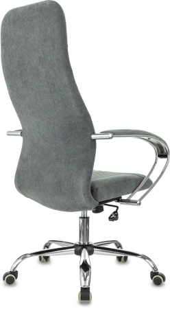 Кресло компьютерное Бюрократ CH-610SL ткань, т.-серый, крестов. хром